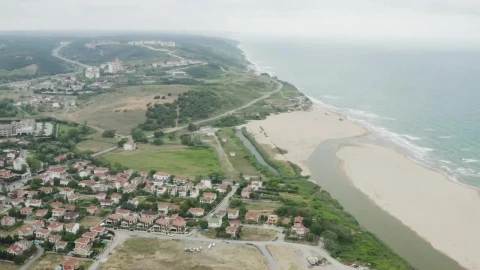 Stock Video Empty Beach At The Edge Of A Town Live Wallpaper For PC - Free Live Wallpaper