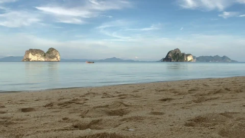 Stock Video Empty Beach In The Evening Live Wallpaper For PC - Free Live Wallpaper