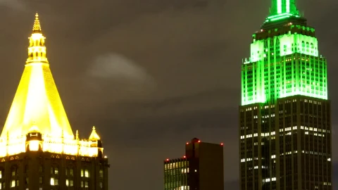 Stock Video Empire State Building At Night Live Wallpaper For PC - Free Live Wallpaper