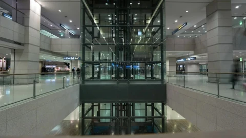 Stock Video Elevators Inside An Airport Live Wallpaper For PC - Free Live Wallpaper