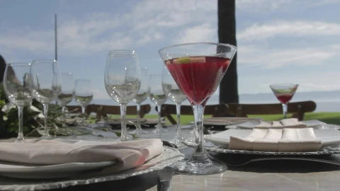 Stock Video Elegant Outdoor Wedding Table Live Wallpaper For PC - Free Live Wallpaper