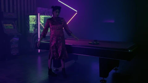 Stock Video Elegant Girl In A Dark Playroom Live Wallpaper For PC - Free Live Wallpaper