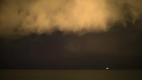 Stock Video Electric Storm Over The Ocean Live Wallpaper For PC - Free Live Wallpaper