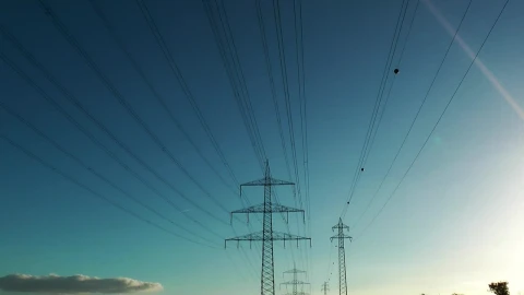 Stock Video Electric Poles And Towers Low View Live Wallpaper For PC - Free Live Wallpaper