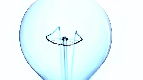 Stock Video Electric Light Bulb Turning On Slowly Live Wallpaper For PC - Free Live Wallpaper