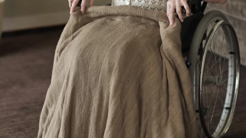 Stock Video Elderly Woman In Wheelchair Portrait Live Wallpaper For PC - Free Live Wallpaper