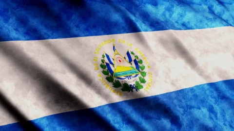 Stock Video El Salvador Flag While Is Waving Live Wallpaper For PC - Free Live Wallpaper