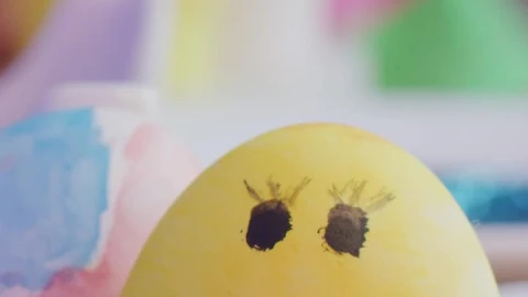 Stock Video Easter Eggs With Home Made Decorations Live Wallpaper For PC - Free Live Wallpaper