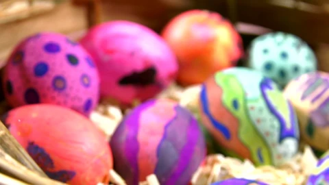 Stock Video Easter Eggs Spinning Shot Live Wallpaper For PC - Free Live Wallpaper