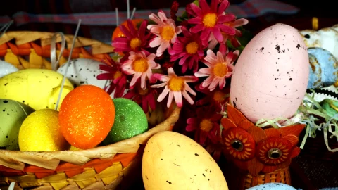Stock Video Easter Eggs And Other Decorations Live Wallpaper For PC - Free Live Wallpaper