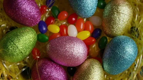 Stock Video Easter Egg Decorations With Candy Live Wallpaper For PC - Free Live Wallpaper
