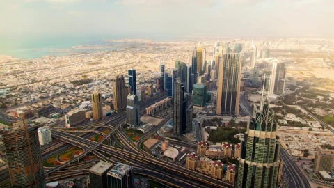 Stock Video Dubai Skyscrapers And Highway Live Wallpaper For PC - Free Live Wallpaper