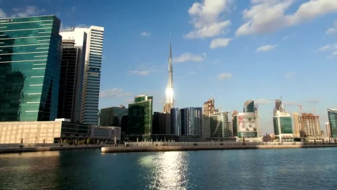 Stock Video Dubai City Skyscrapers Time Lapse Live Wallpaper For PC - Free Live Wallpaper