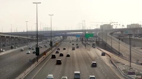 Stock Video Dubai City Roads With Traffic Live Wallpaper For PC - Free Live Wallpaper