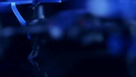 Stock Video Drone Under A Blue Light Live Wallpaper For PC - Free Live Wallpaper