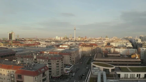 Stock Video Drone Shot Of The City Of Berlin Live Wallpaper For PC - Free Live Wallpaper