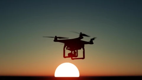 Stock Video Drone Recording A Stunning Sunset Live Wallpaper For PC - Free Live Wallpaper