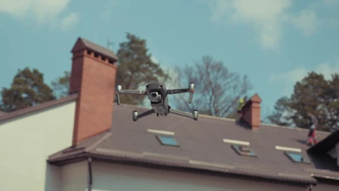 Stock Video Drone Hovering In Front Of A House Live Wallpaper For PC - Free Live Wallpaper
