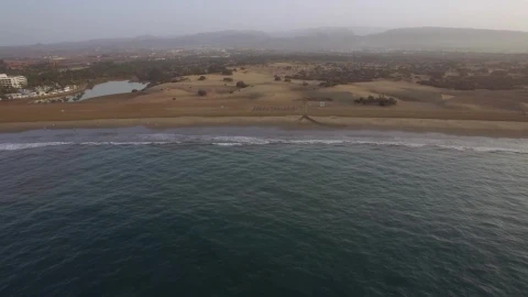 Stock Video Drone Flying Slowly Towards Land Live Wallpaper For PC - Free Live Wallpaper