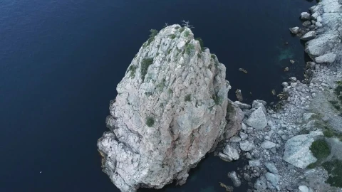 Stock Video Drone Flying Over Coastal Rocks Live Wallpaper For PC - Free Live Wallpaper