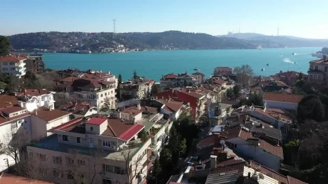 Stock Video Drone Flying Over An Old Town Live Wallpaper For PC - Free Live Wallpaper