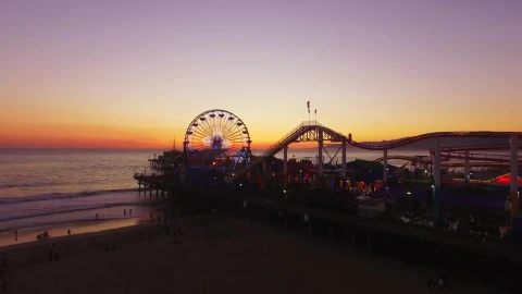 Stock Video Drone Flying Over A Ferris Wheel Live Wallpaper For PC - Free Live Wallpaper