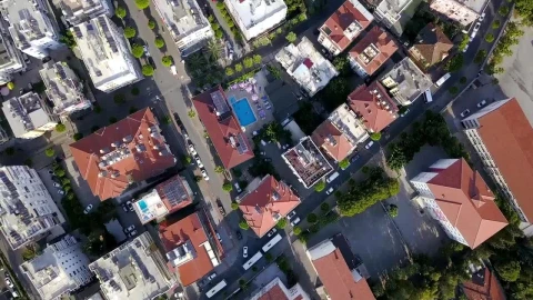 Stock Video Drone Flying Over A Beautiful City Live Wallpaper For PC - Free Live Wallpaper