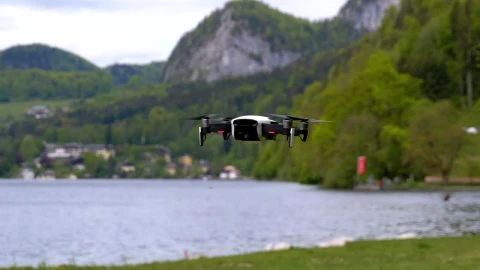 Stock Video Drone Flying Near The Lake Live Wallpaper For PC - Free Live Wallpaper