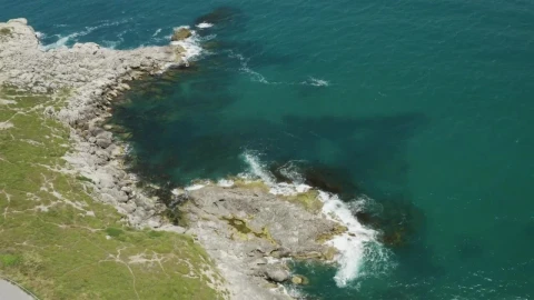 Stock Video Drone Flying Down Towards The Cliffs Live Wallpaper For PC - Free Live Wallpaper