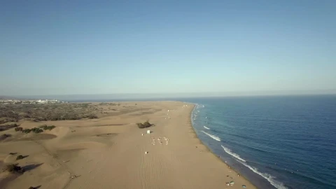 Stock Video Drone Flying Along The Coastline Of Gran Canaria Live Wallpaper For PC - Free Live Wallpaper