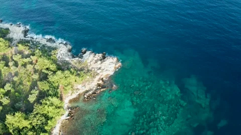 Stock Video Drone Flying Above Clear Coastal Waters Live Wallpaper For PC - Free Live Wallpaper