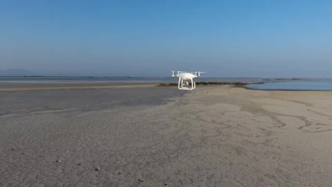 Stock Video Drone Flying Above A Sandy Landscape Live Wallpaper For PC - Free Live Wallpaper