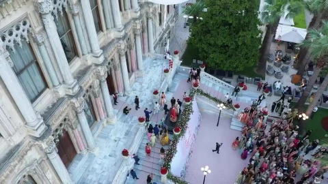 Stock Video Drone Above A Wedding Live Wallpaper For PC - Free Live Wallpaper