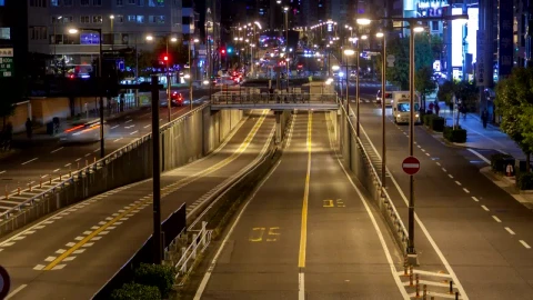 Stock Video Driving Of Cars In A Big City At Night Live Wallpaper For PC - Free Live Wallpaper