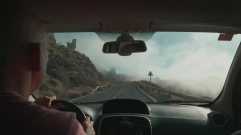 Stock Video Driving Along A Volcanic Road In Tenerife Live Wallpaper For PC - Free Live Wallpaper