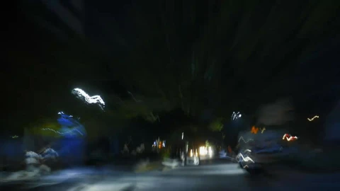 Stock Video Driving Along A City At Night Live Wallpaper For PC - Free Live Wallpaper