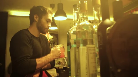 Stock Video Drinking At A Bar Counter Live Wallpaper For PC - Free Live Wallpaper