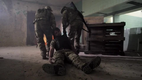 Stock Video Dragging A Wounded Marine Out Of A Building Live Wallpaper For PC - Free Live Wallpaper