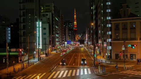 Stock Video Downtown Street In Tokyo Time Lapse Live Wallpaper For PC - Free Live Wallpaper