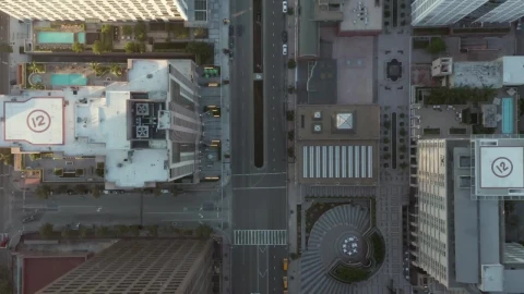 Stock Video Downtown Los Angeles With Low Traffic Live Wallpaper For PC - Free Live Wallpaper