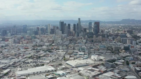 Stock Video Downtown Los Angeles Drone Shot Live Wallpaper For PC - Free Live Wallpaper