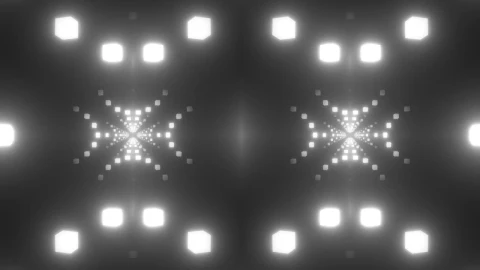 Stock Video Double Passageway Of White Light Cube Circles Live Wallpaper For PC - Free Live Wallpaper