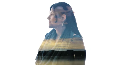 Stock Video Double Exposure Video Of A Woman And The Starry Sky Live Wallpaper For PC - Free Live Wallpaper
