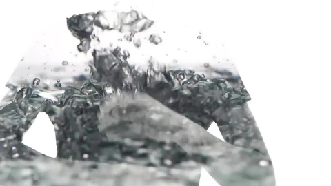 Stock Video Double Exposure Video Of A Person And Water Falling Live Wallpaper For PC - Free Live Wallpaper