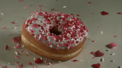 Stock Video Donuts Decorations Falling In Bouncing Live Wallpaper For PC - Free Live Wallpaper