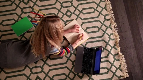 Stock Video Doing Homework With A Laptop Live Wallpaper For PC - Free Live Wallpaper