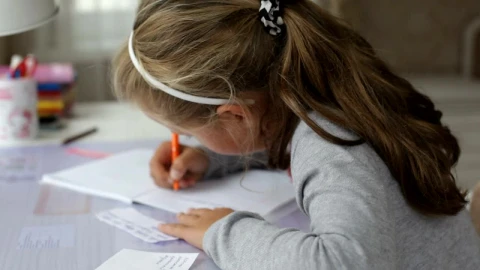 Stock Video Doing Homework At The Table Live Wallpaper For PC - Free Live Wallpaper