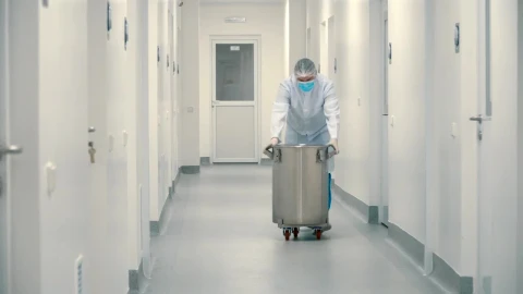 Stock Video Doctor Walking Down A Hospital Hallway Live Wallpaper For PC - Free Live Wallpaper