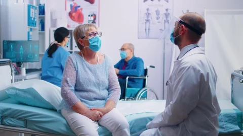 Stock Video Doctor Talking To His Patient In Hospital Live Wallpaper For PC - Free Live Wallpaper