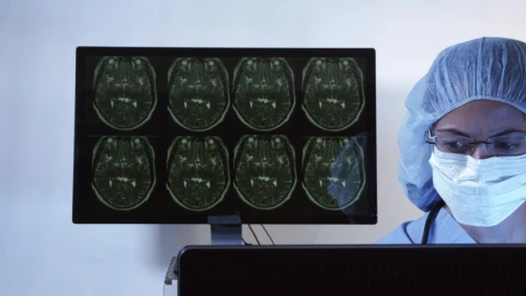 Stock Video Doctor Reviewing Scan Results Live Wallpaper For PC - Free Live Wallpaper